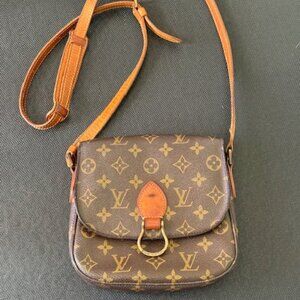 Authentic LOUIS VUITTON Saint Cloud Monogram Leather Crossbody Bag France